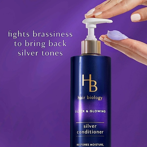 Hair Biology Silver & Glowing Purple Conditioner 12.8oz - Picture 3 of 3